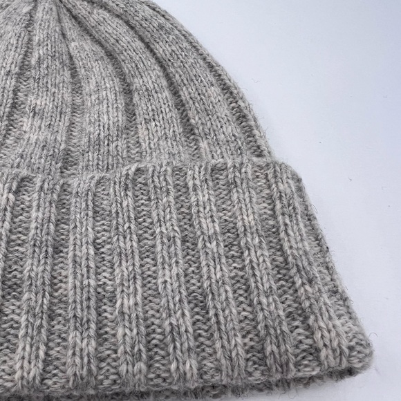 POLO RALPH LAUREN, GREY BEANIE, ONE SIZE FITS, 50% WOOL 50% NYLON, UNISEX - Picture 7 of 11